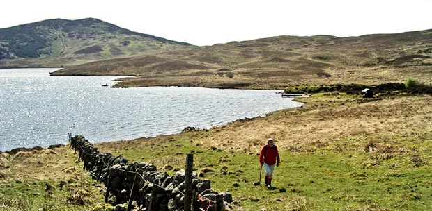 View back to Loch Whinyeon taken while heading for Craigtype