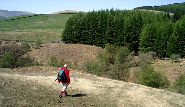 Arriving at the top of Castramont Cleuch