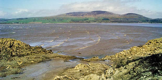View looking north-west from Carrick Shore over Water of Fleet Bay towards Cairnharrow