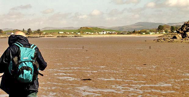 View towards the holiday park at Sandgreen from near Craigmore Point