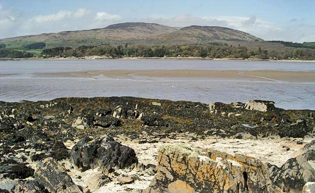 View across Water of Fleet Bay towards Cairnharrow