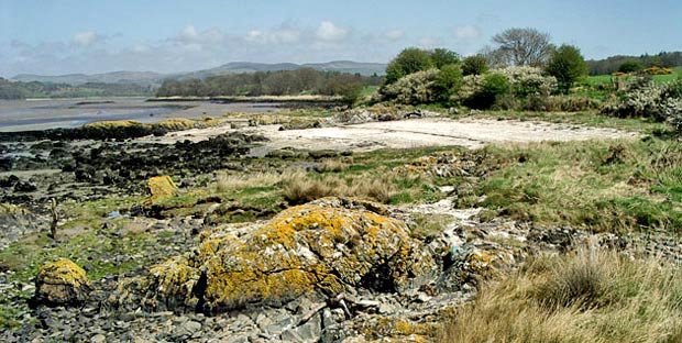 View of the shore-line near Rough Point while heading for Gatehouse from Carrick Shore