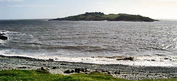 View towards Ardwall Island with the tide in