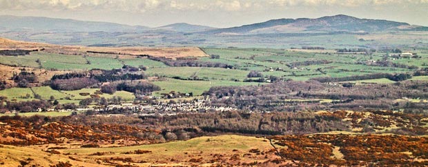 View towards Gatehouse of Fleet from Cairnharrow