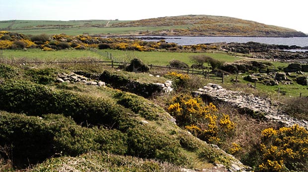 The dun of Castle Haven near Kirkandrews