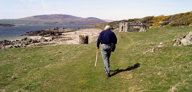 Eccentric Victorian buildings on the shore near Point of the Bar width=