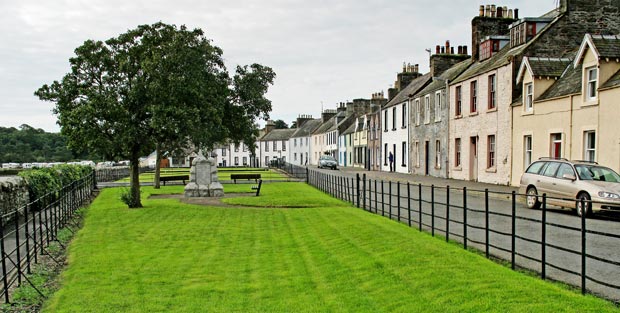 View looking south back along South Crescent Garlieston