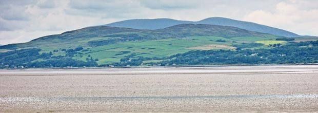 View of Cairnsmore of Fleet from the bay at Innerwell Fishery