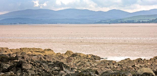 View of the Minnigaff hills from the bay at Innerwell Fishery