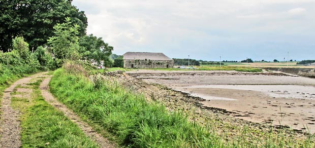 Looking back towards the harbour area from the path that takes us towards Cruggleton Castle