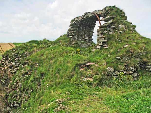 View of the remains of Cruggleton Castle