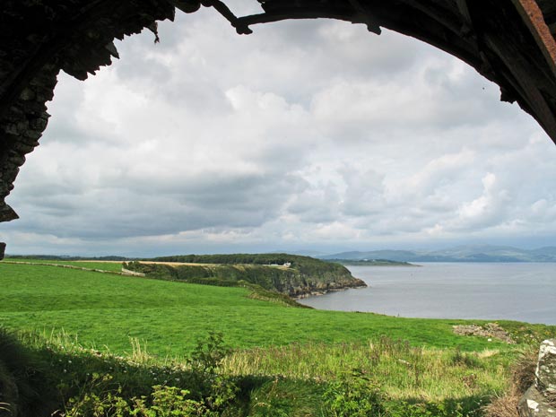 View northward from Croggleton Castle