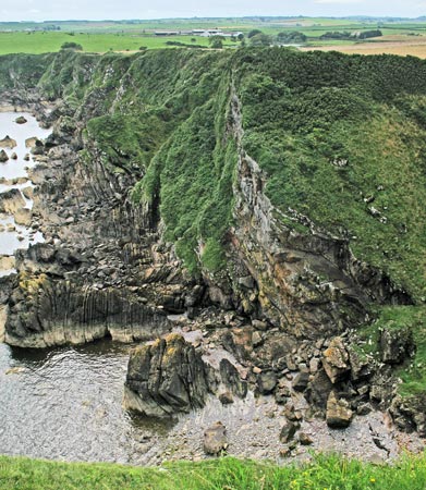View looking southward from Cruggleton Castle