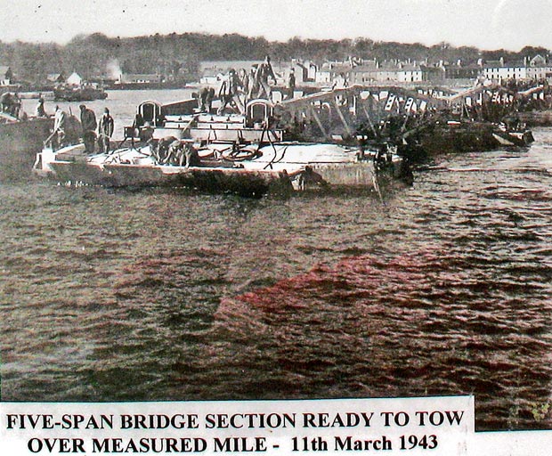 Wartime view across Garlieston Bay from the harbour