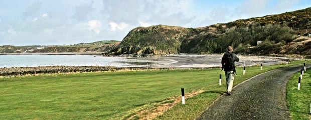 View across Monreith Bay from near the car park at Lag Point.