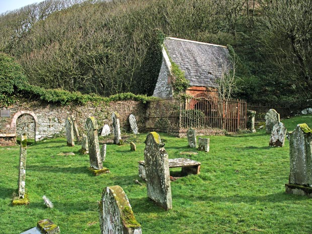 The graveyard beside Kirkmaiden Church.
