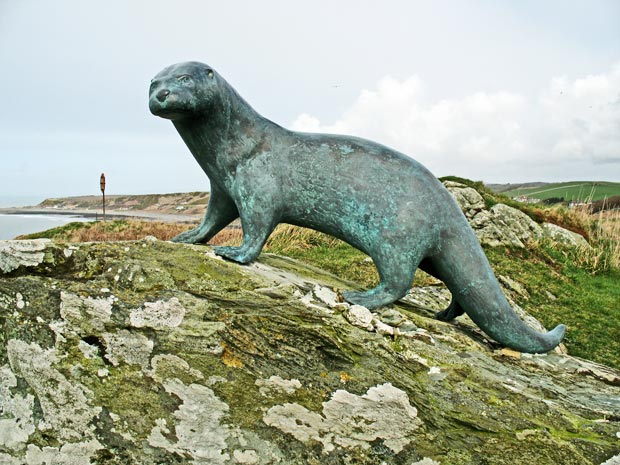 Otter memorial to Gavin Maxwell - looking west.