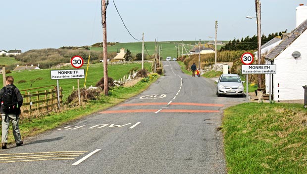 Arriving at Monreith from Gavin Maxwell's memorial.