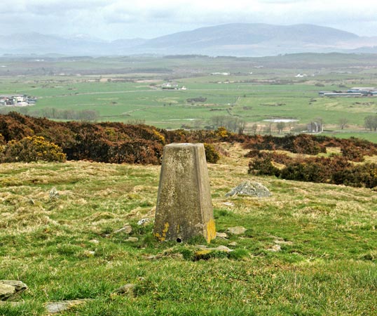 View from the trig point on the top of Fell of Barhullion towards Cairnsmore of Fleet.