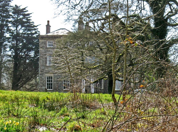 Monreith House from the information board nearby.