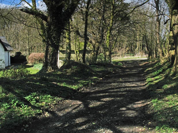 Looking back at the start of the track from Blaibuie Bridge to Monreith.