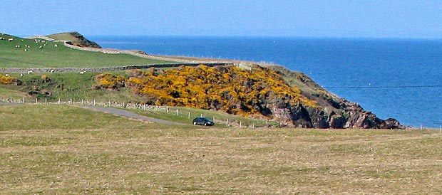 View showing the early part of our route towards Portankill