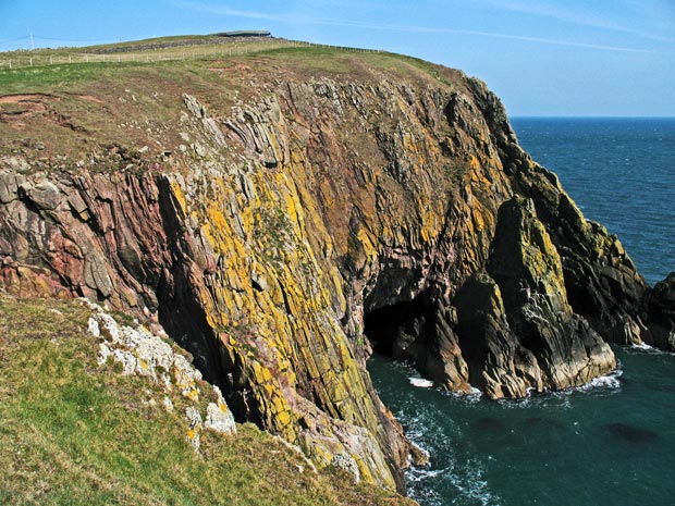 Looking back southward to Gallie Craig headland