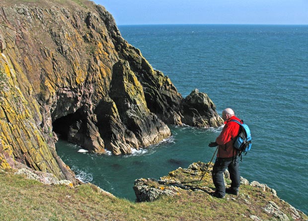 Looking back southward to Gallie Craig headland