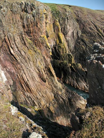 Sea cliffs near Carrick-kee Mull of Galloway