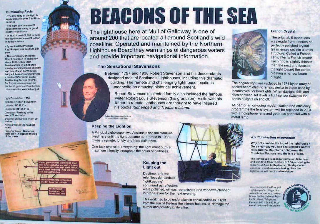 Information about Mull of Galloway lighthouse
