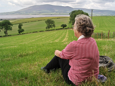 From the top of Wardlaw looking west over the Nith Estuary towards Criffel