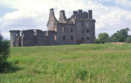 View of Caerlaverock Castle from the east as we head back to the car