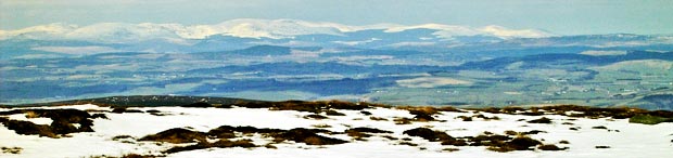 View of the Galloway Hills from the top of Criffel