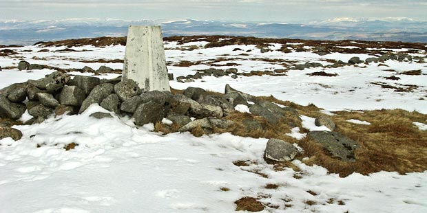 View of Cairnsmore of Fleet from the top of Criffel