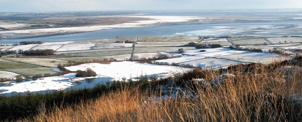 View over the River Nith towards Caerlaverock from Knockendoch