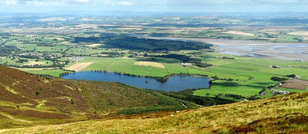 View over Loch Kindar and Nithsdale from Criffel