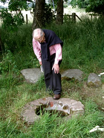 Looking down into St. Queran's Well