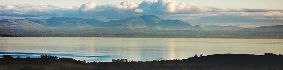 The Lake District as seen from Mabie Forest