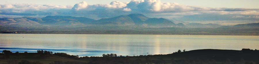 The Lake District as seen from Mabie Forest