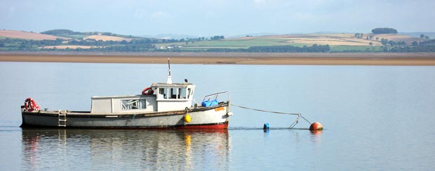 Looking across the River Nith Estuary from Carsethorn