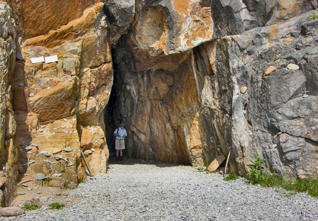 View into St Ninian's cave