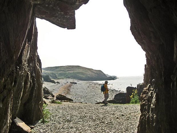 View from inside St Ninian's cave