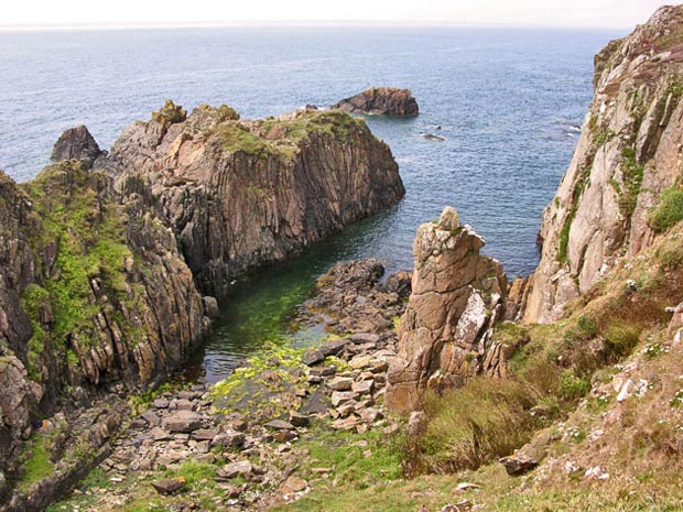 Cove in the rocks near old mine