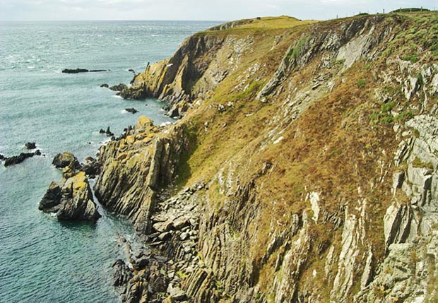 View from near the "Devil's Bridge" looking back westward towards Burrow Head.