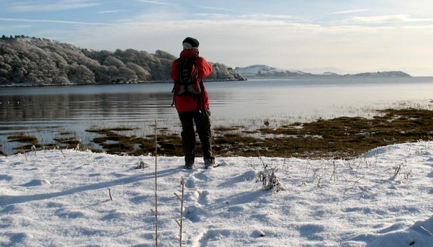 View on the route from Glen Isle to Almorness Peninsula