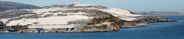 Castlehill Point and Barcloy Hill from Almorness Point