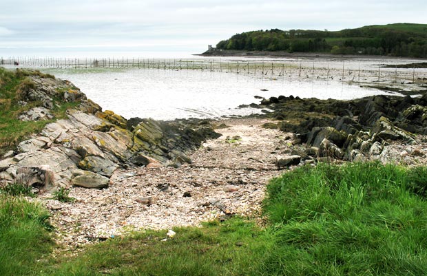 Access down into Balcary Bay for launching boats etc.