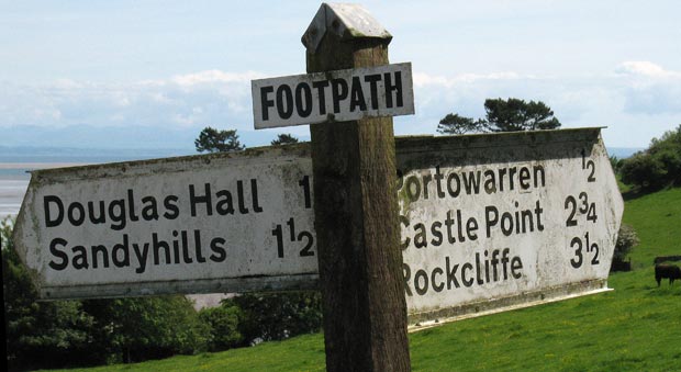 Waymarker sign Portling.