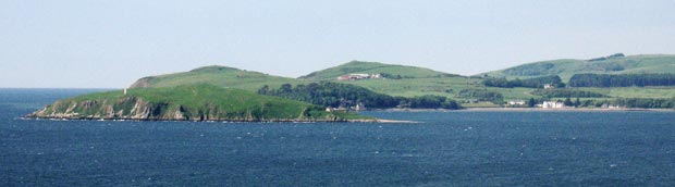 View of Balcary and Hestan Island from White Hill.