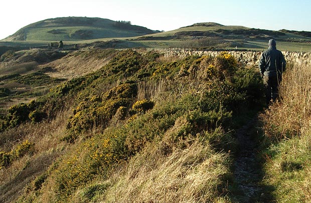 Approaching the old ruined house near Gutcher's Isle.